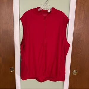 BIKE NASHBAR Men’s Sleeveless Bicycle shirt Red Big & Tall XXXL